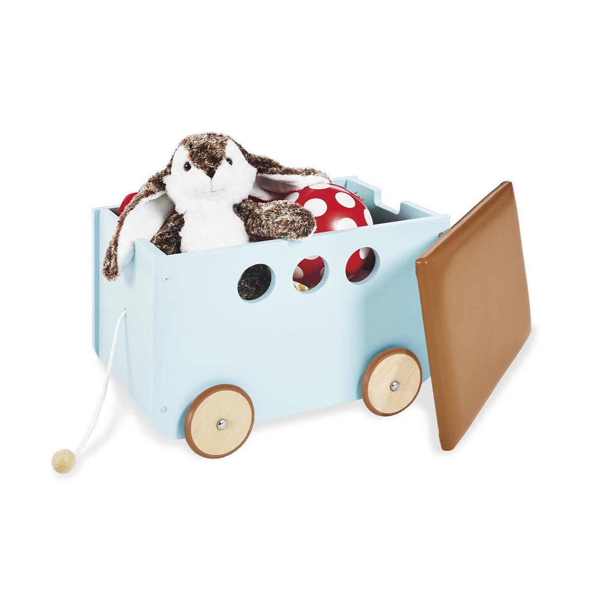 JIM Spielzeugkiste auf Rädern (mint)