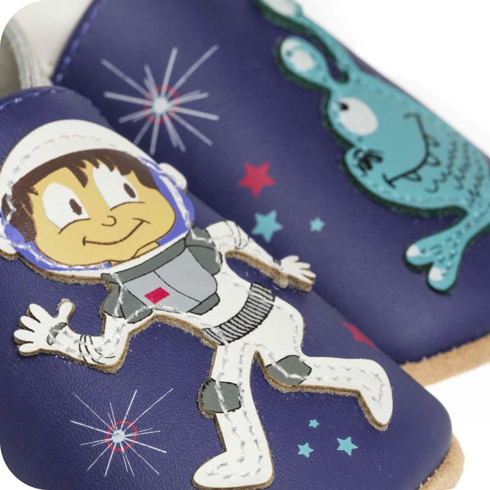 SPACE Babyschuhe aus weichem Leder