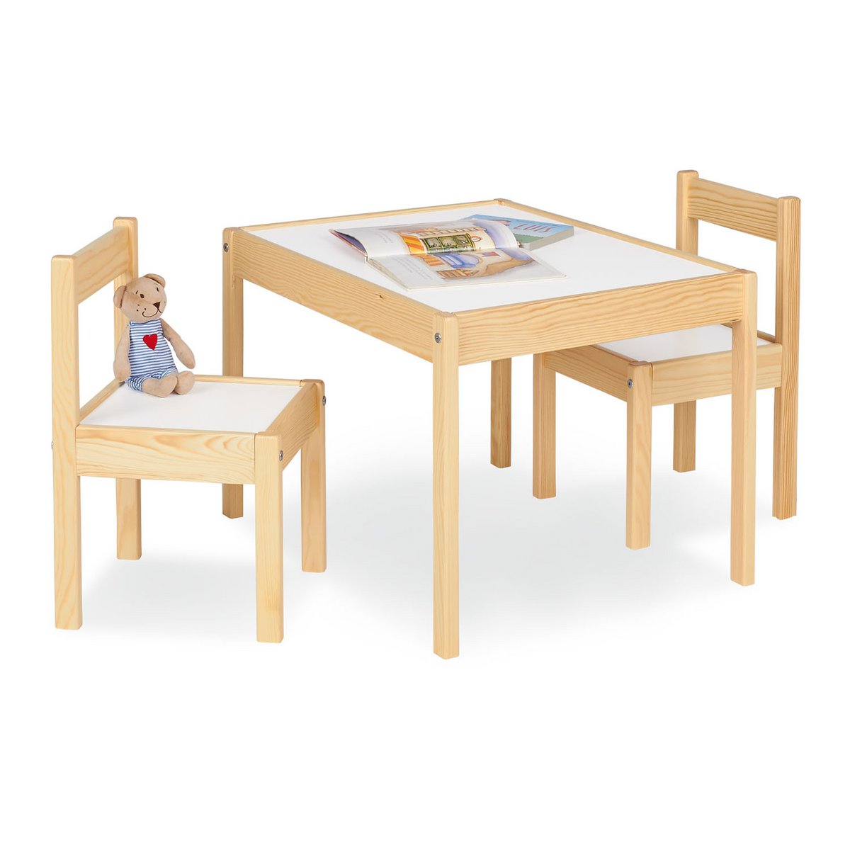 OLAF 3-teilige Kindertisch- und Stuhlgarnitur