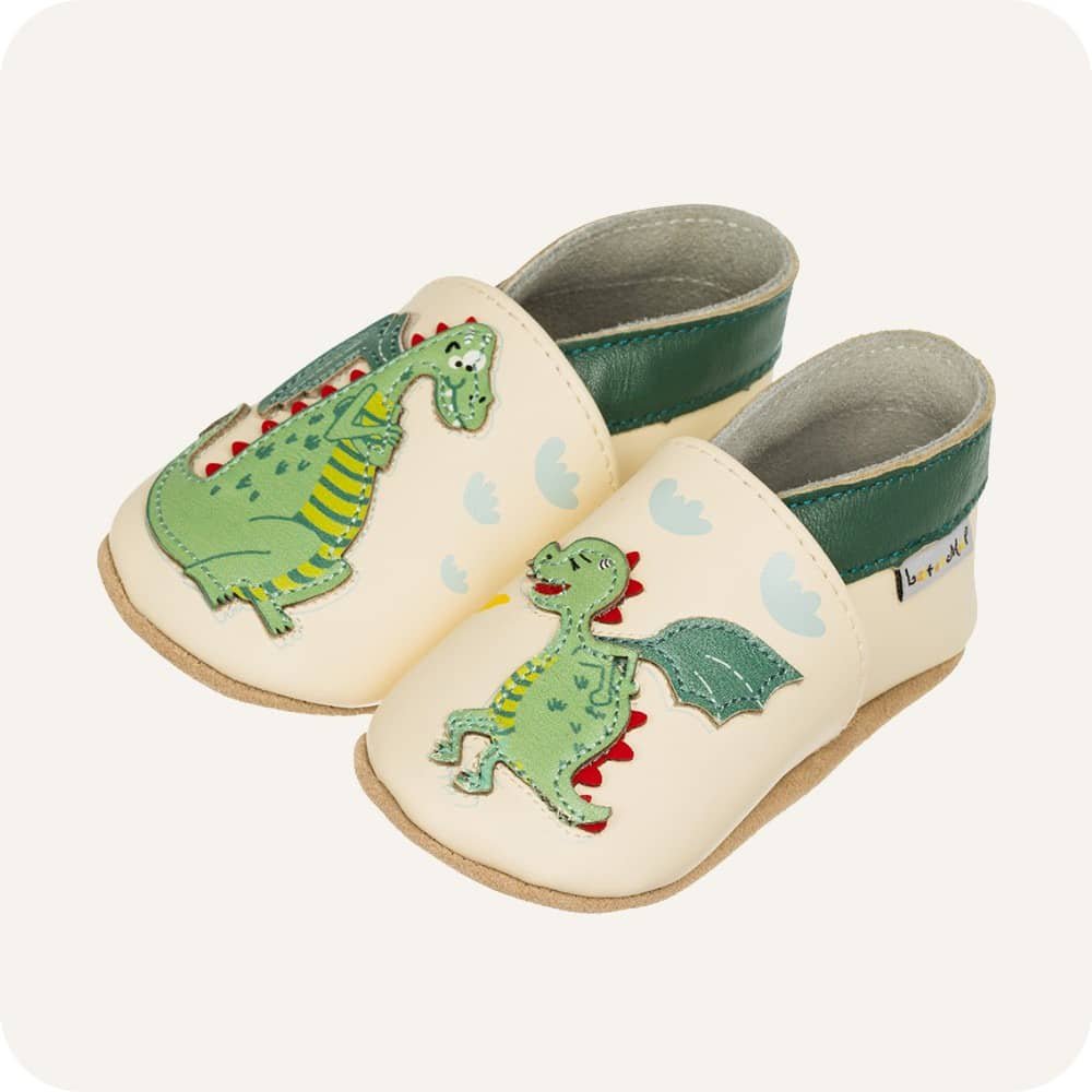 DRAGON Babyhausschuhe aus weichem Leder