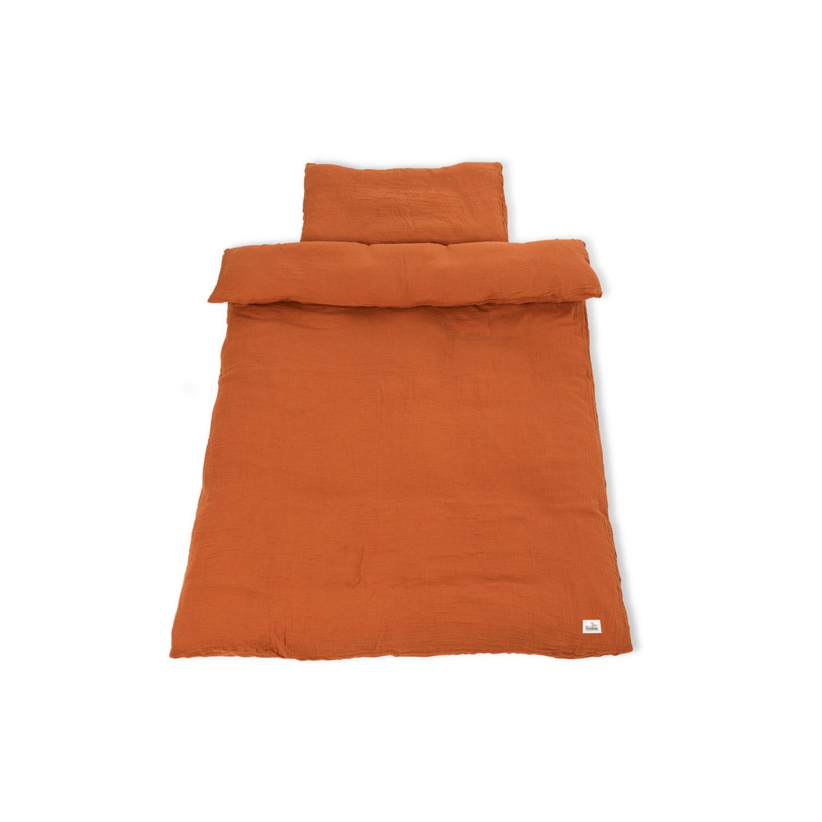 Musselin-Bettbezug-Set (rot) - 2-teilig