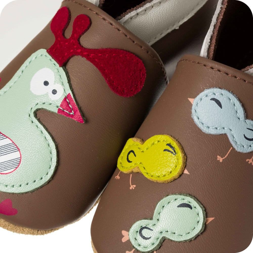 CHICKEN Babyschuhe aus weichem Leder