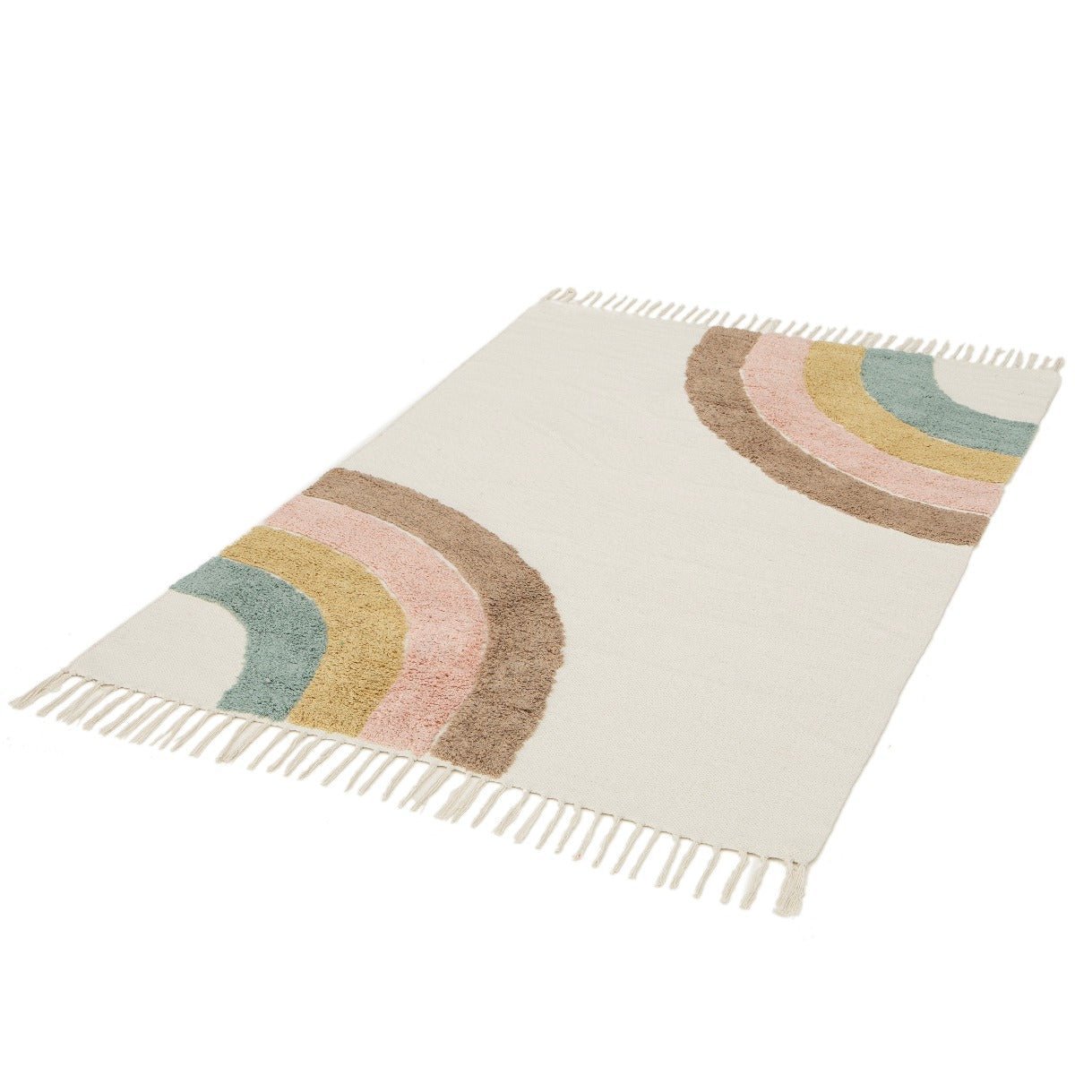 RAINBOW Kinderteppich aus Baumwolle