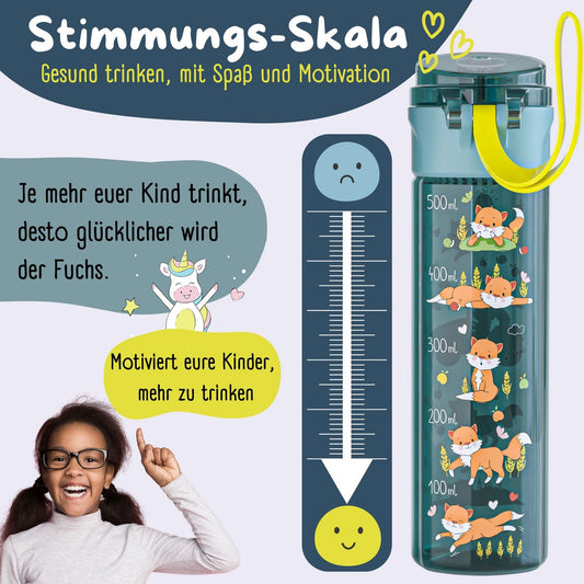 Kinder Trinkflasche 500 ml – Fuchs & Traktor
