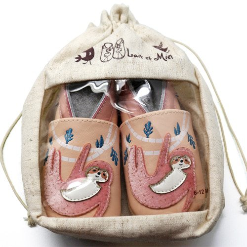 LAZY Babyhausschuhe aus weichem Leder