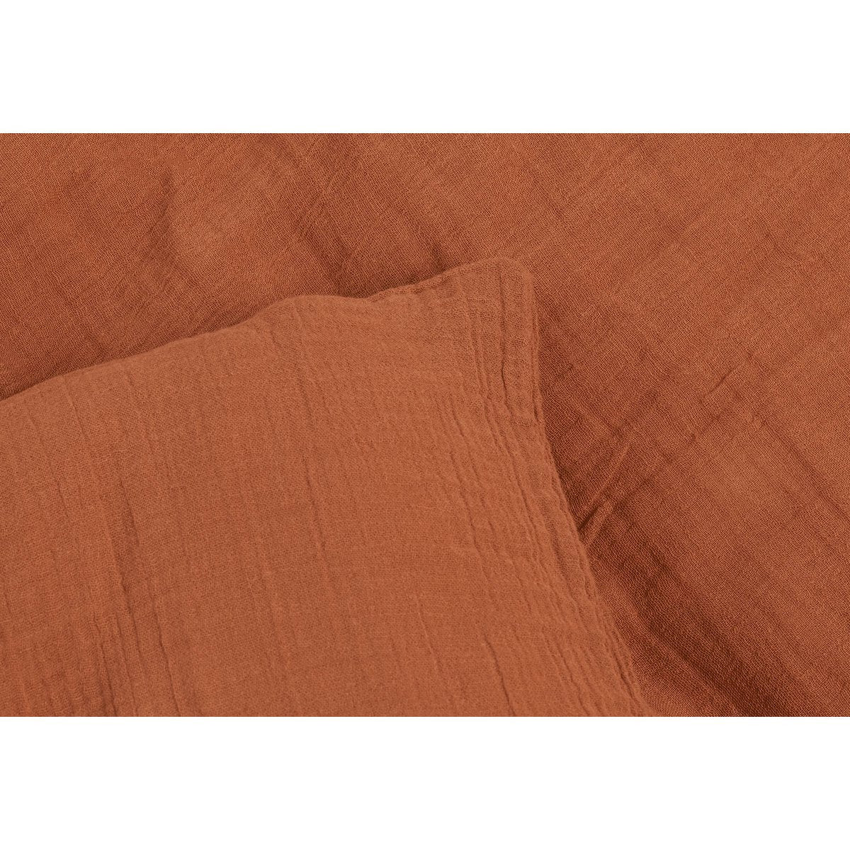 Musselin-Bettbezug-Set (rot) - 2-teilig