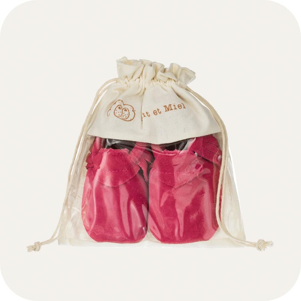 ROSE Baby-Mokassin-Hausschuhe aus Wildleder