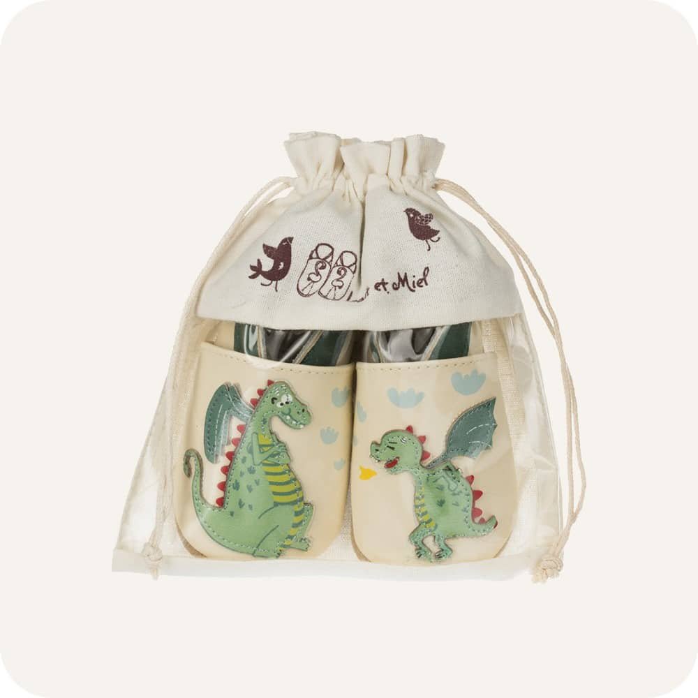 DRAGON Babyhausschuhe aus weichem Leder