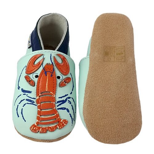 CRAB Babyhausschuhe aus weichem Leder