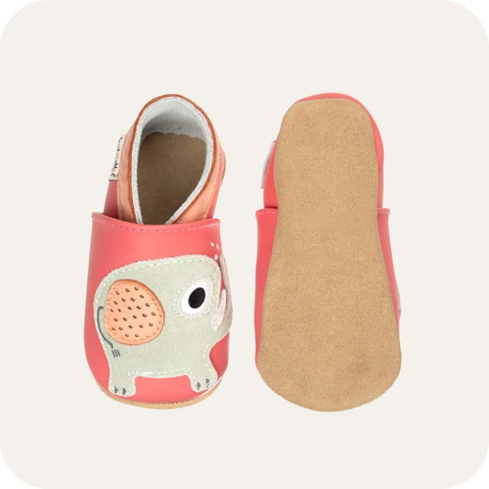 ELEPHANT Babyhausschuhe aus weichem Leder