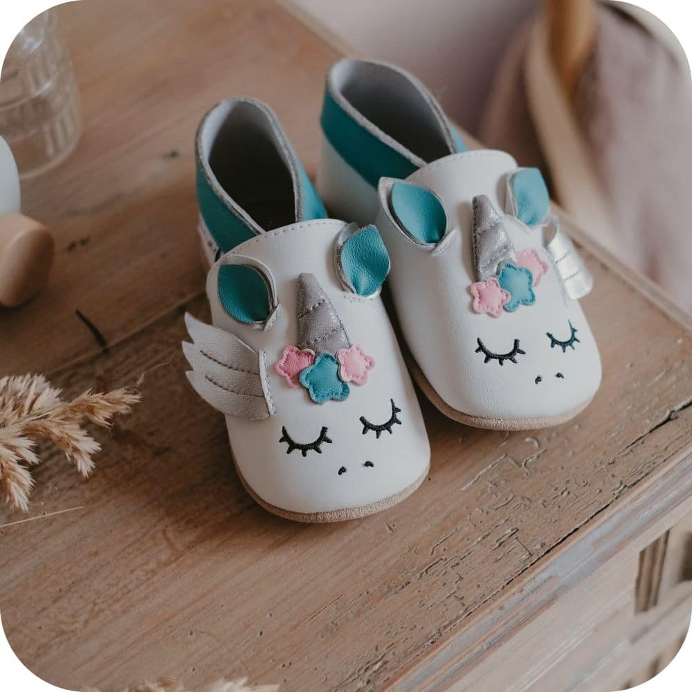UNICORN Babyschuhe aus weichem Leder