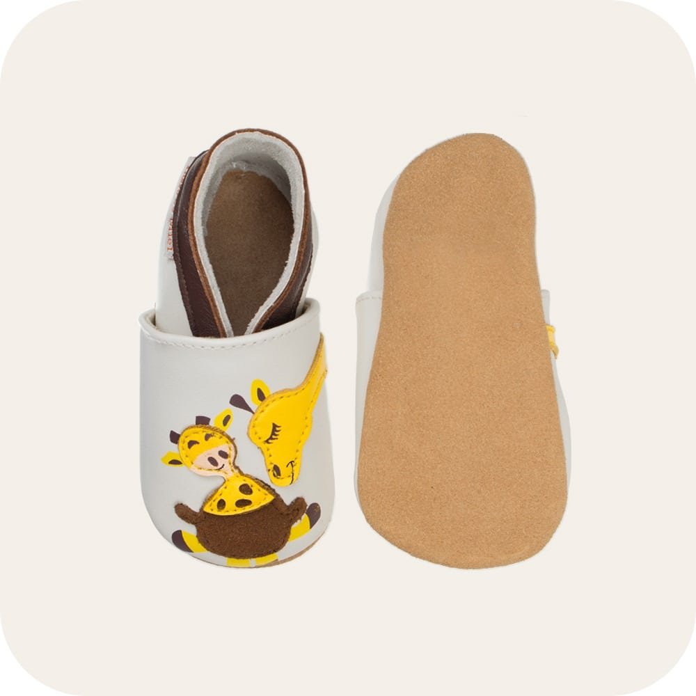 GIRAFFE Babyschuhe aus weichem Leder