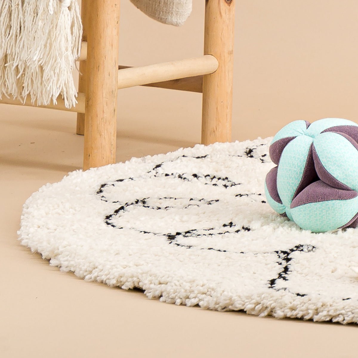 PETIT MOUTON runder Kinderteppich