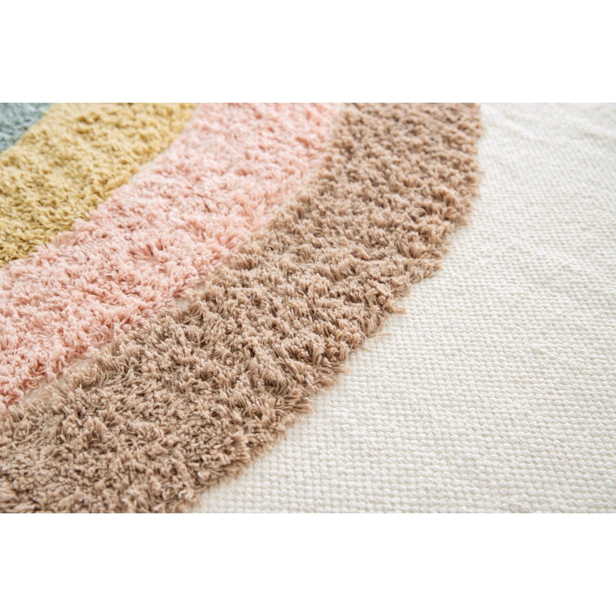 RAINBOW Kinderteppich aus Baumwolle