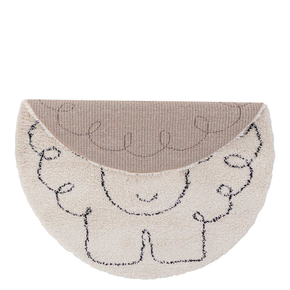 PETIT MOUTON runder Kinderteppich