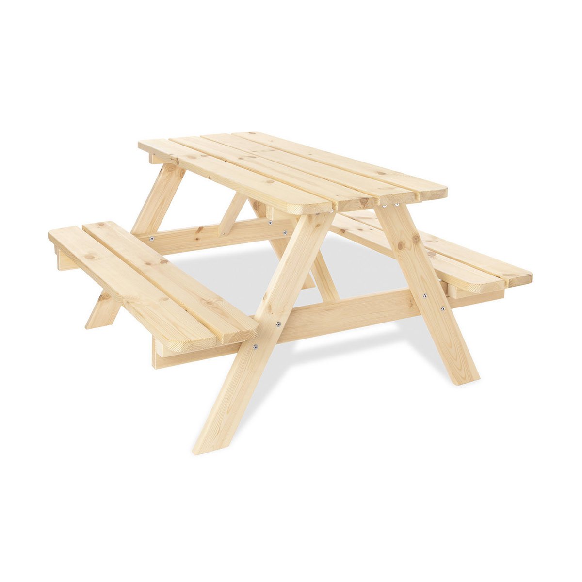NICKI FÜR 4 MAXI Kinder-Picknickbank (natur)