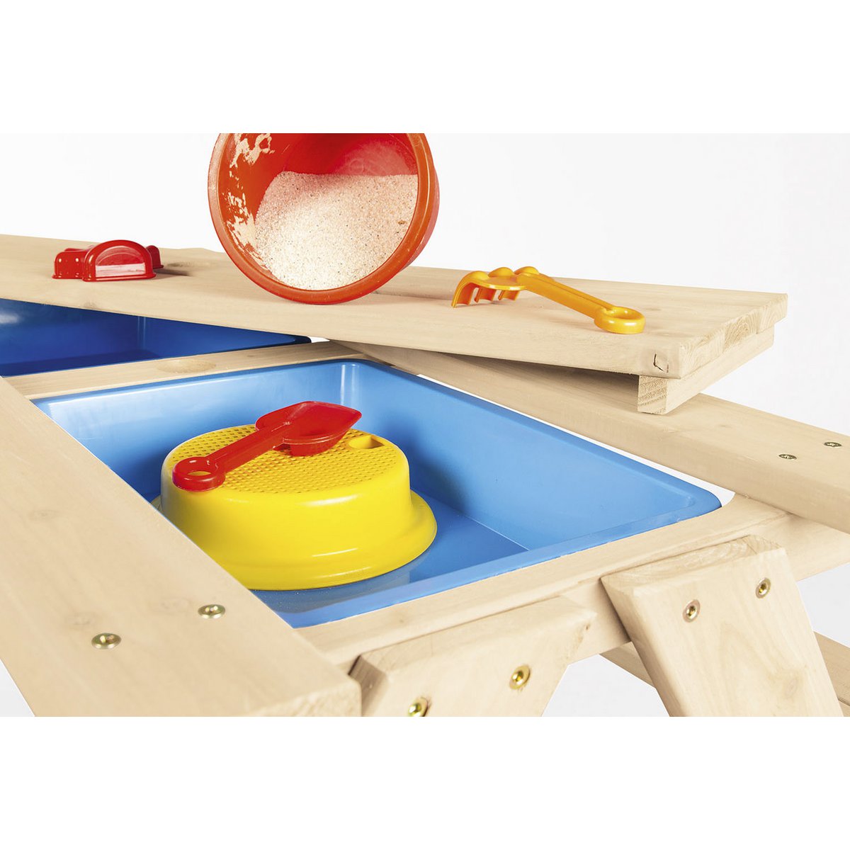 MATSCH-NICKI FÜR 4 Kinder-Picknickbank (natur)