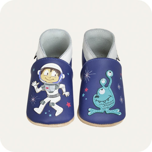 SPACE Babyschuhe aus weichem Leder