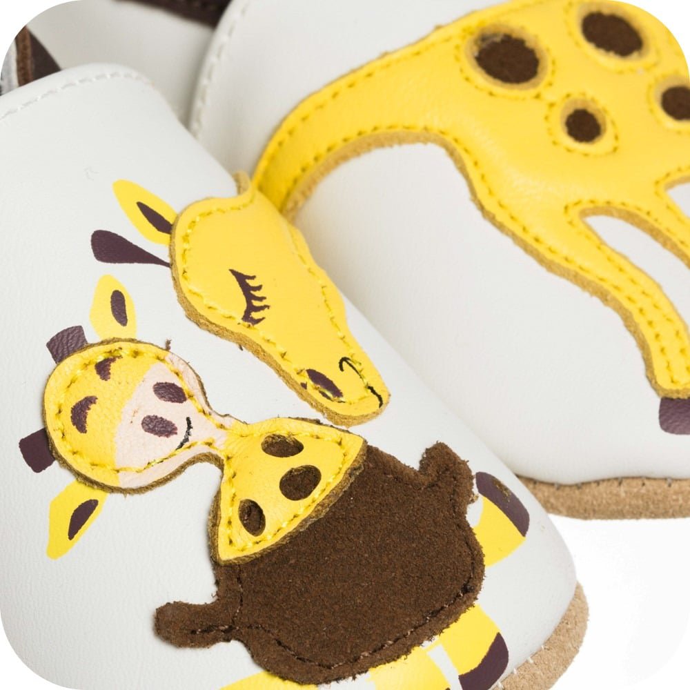 GIRAFFE Babyschuhe aus weichem Leder