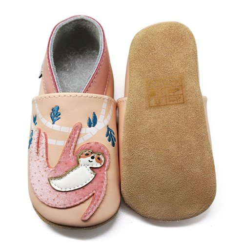 LAZY Babyhausschuhe aus weichem Leder
