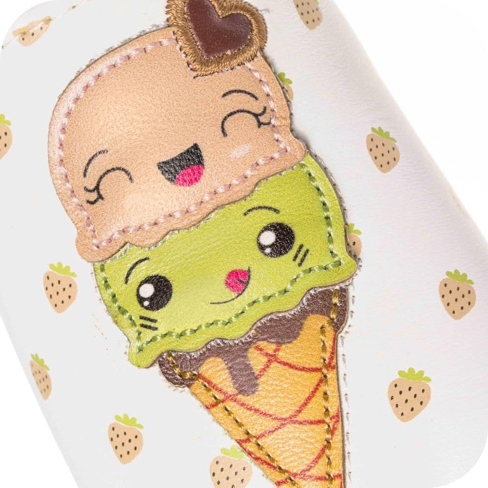 ICE CREAM Babyhausschuhe aus weichem Leder