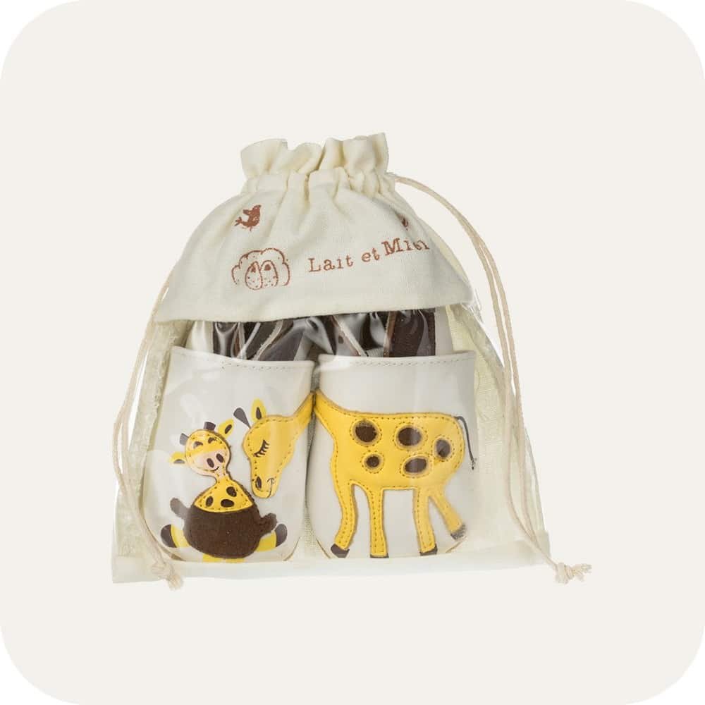 GIRAFFE Babyschuhe aus weichem Leder