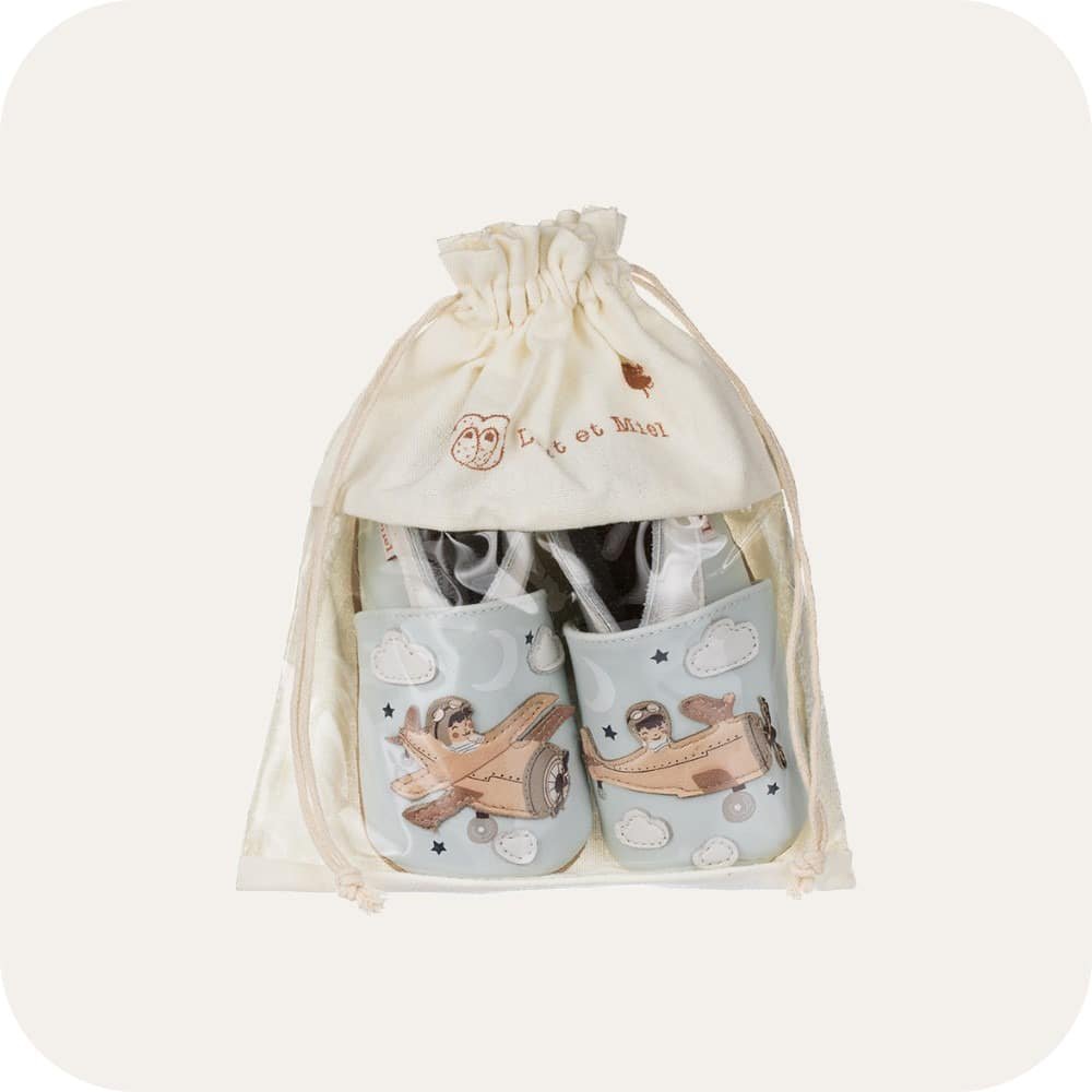 AVIATOR Babyhausschuhe aus weichem Leder