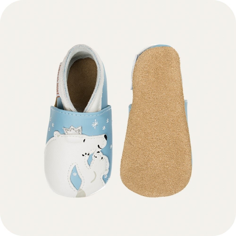 BEAR Babyhausschuhe aus weichem Leder