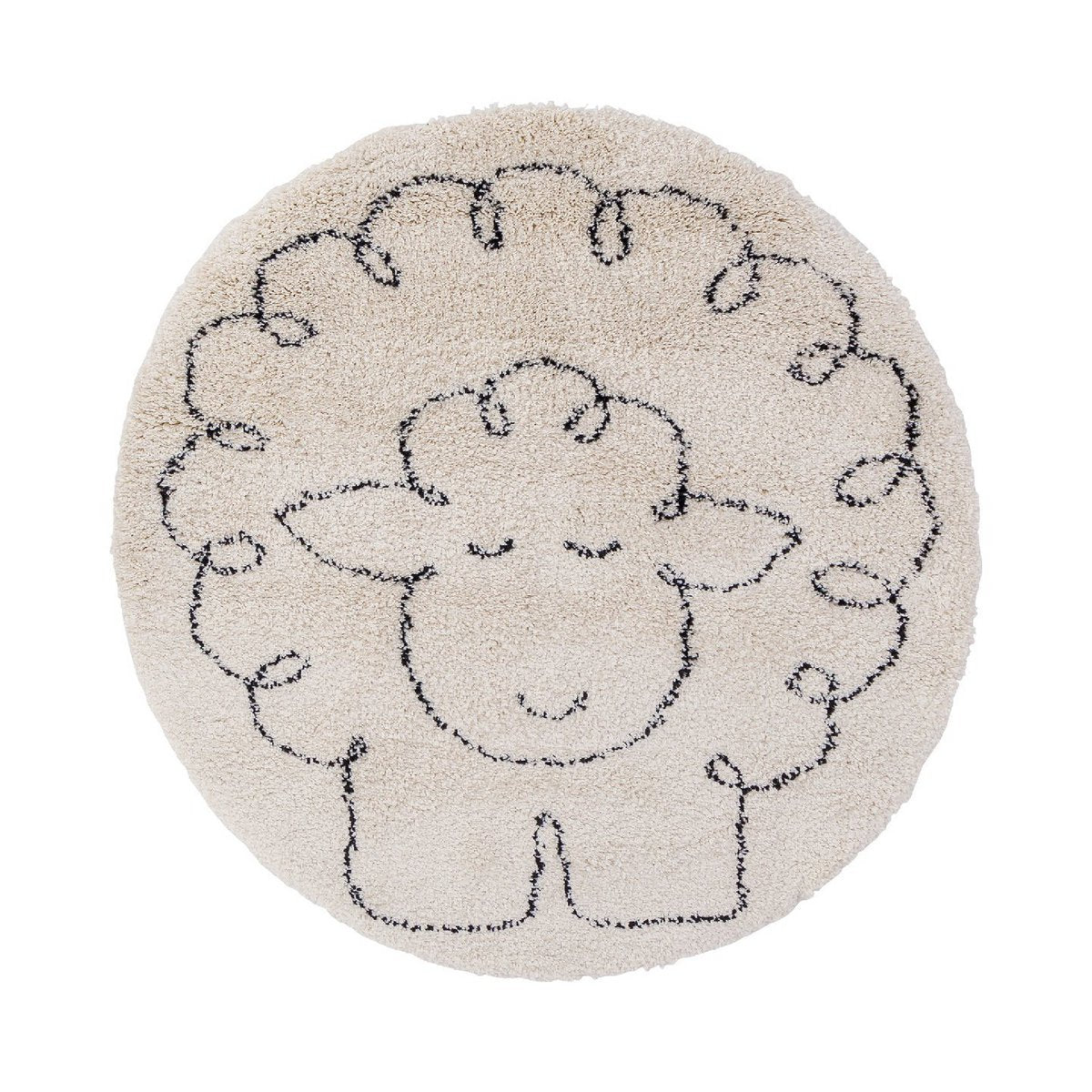PETIT MOUTON runder Kinderteppich