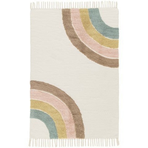 RAINBOW Kinderteppich aus Baumwolle