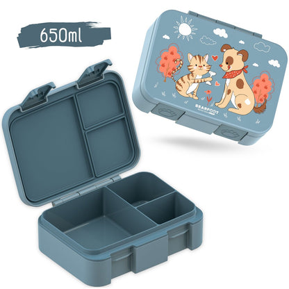 COMPACT Kinder Brotdose Bento Box - Hund & Katze