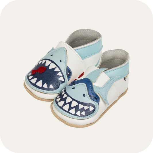 SHARK Babyschuhe aus weichem Leder