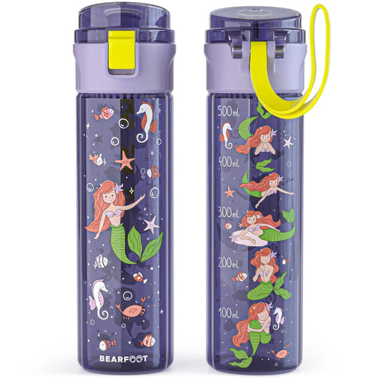 Kinder Trinkflasche 500ml Meerjungfrau Lila