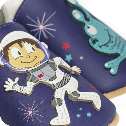 SPACE Babyschuhe aus weichem Leder