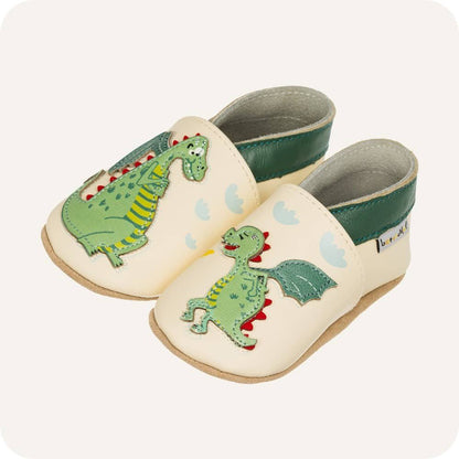 DRAGON Babyhausschuhe aus weichem Leder