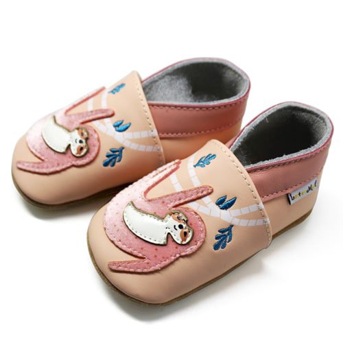 LAZY Babyhausschuhe aus weichem Leder