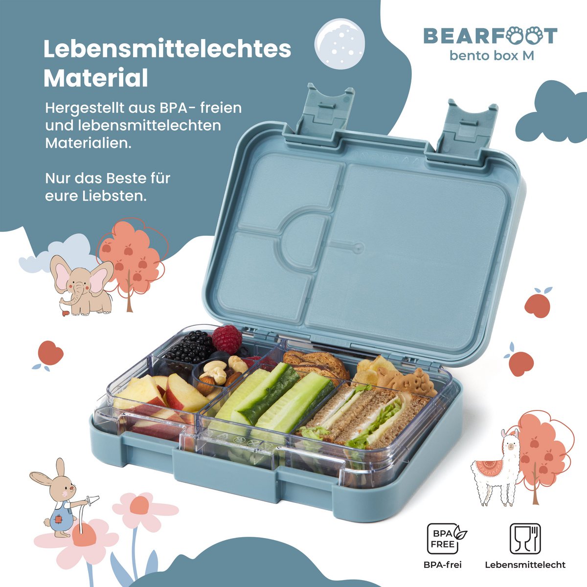 Kinder Brotdose Bento Box – Traktor & Fuchs