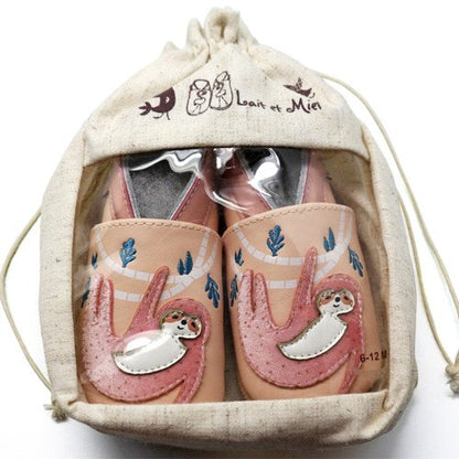 LAZY Babyhausschuhe aus weichem Leder