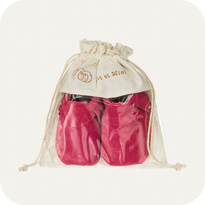 ROSE Baby-Mokassin-Hausschuhe aus Wildleder