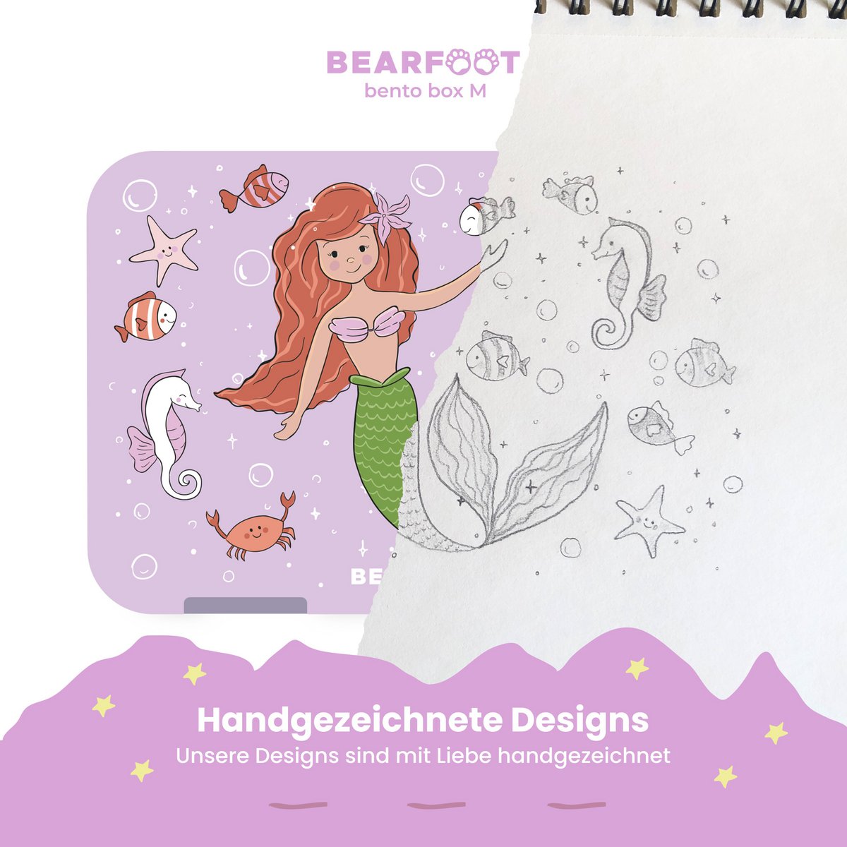 Kinder Brotdose Bento Box – Meerjungfrau