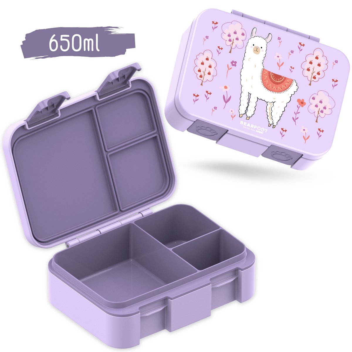 COMPACT Kinder Brotdose Bento Box - Lama