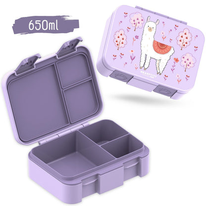 COMPACT Kinder Brotdose Bento Box - Lama