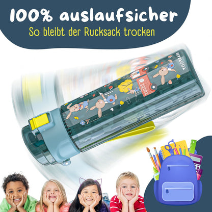 Kinder Trinkflasche 500 ml – Hase & Feuerwehr