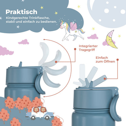 Kids' Stainless Steel Thermos Bottle – Astro Bear | 400 ml
