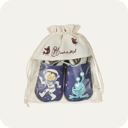 SPACE Babyschuhe aus weichem Leder