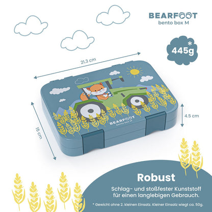 Kinder Brotdose Bento Box – Traktor & Fuchs