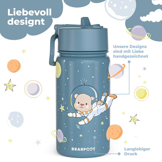Kinder Thermosflasche Edelstahl – Astro Bär | 400 ml