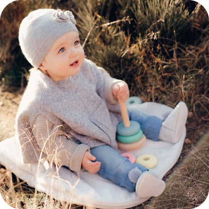 GREY Babyschuhe mit Pompons