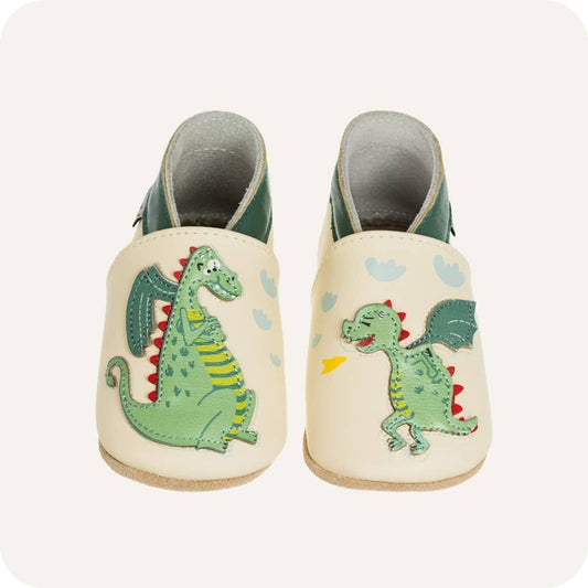 DRAGON Babyhausschuhe aus weichem Leder
