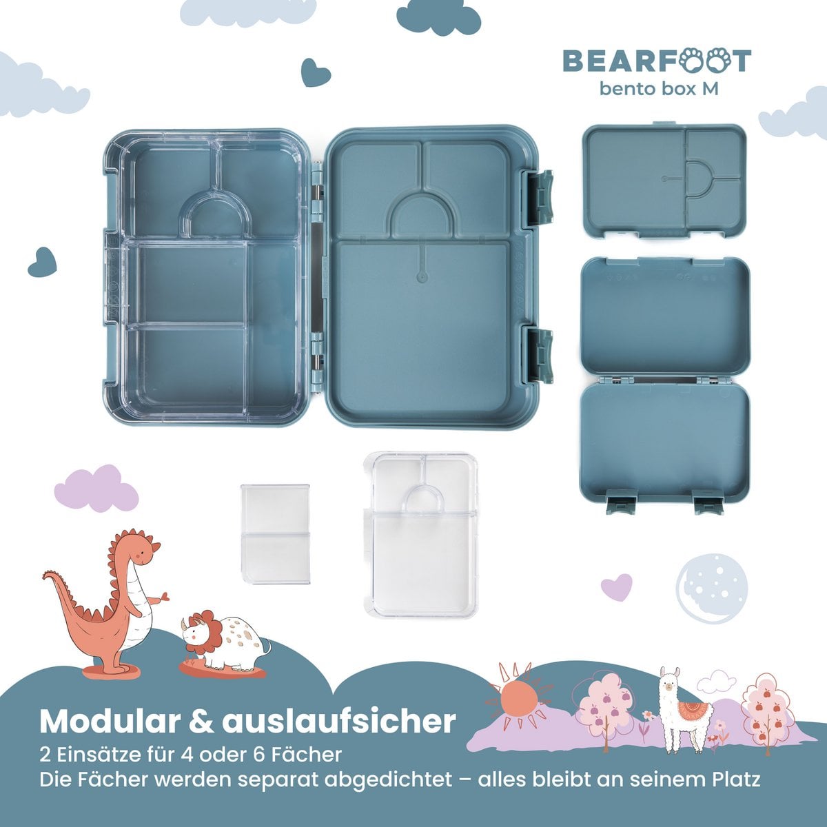 Kinder Brotdose Bento Box – Traktor & Fuchs
